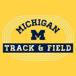 Michigan Track & Field Emblem Women's T-Shirt - Daisy