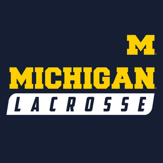Michigan Lacrosse Slant Hoodie - Navy