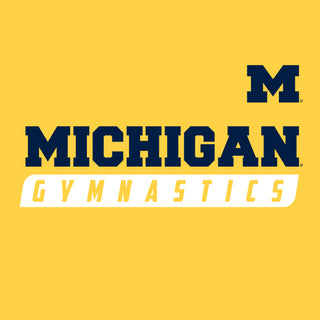 Michigan Gymnastics Slant Women's T-Shirt - Daisy