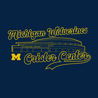 Michigan Wolverines Crisler Center T-Shirt - Navy