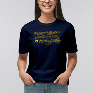 Michigan Wolverines Crisler Center T-Shirt - Navy