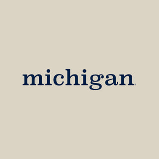 Michigan Lowercase Juliet Mockneck Sweatshirt - Vanilla
