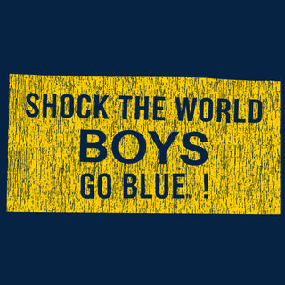 Michigan Wolverines Distressed Shock the World T-Shirt - Navy