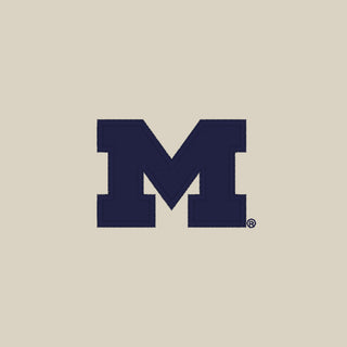 Michigan Block M EMB Unisex Pique Gym Shorts - Bone
