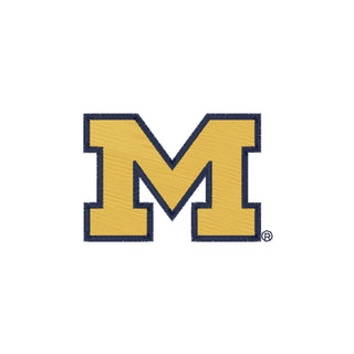 Michigan Block M Outline EMB Softstyle Pique Polo