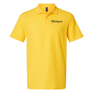 Michigan Script Wordmark LC Softstyle Pique Polo