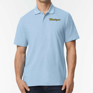 Michigan Script Wordmark LC Softstyle Pique Polo
