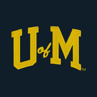 Michigan Initial Wordmark Cuffed Beanie - Navy
