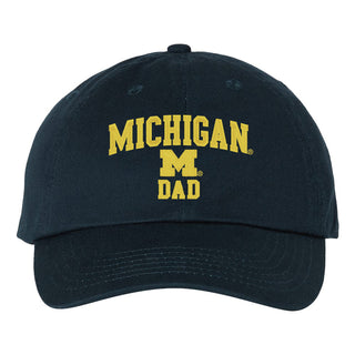 Michigan Arch Logo DAD Unstructured Hat - Navy