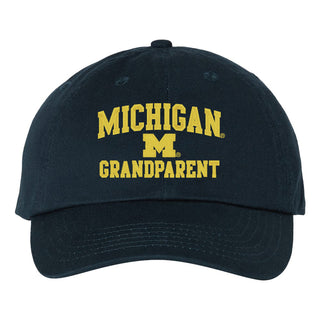 Michigan Arch Logo GRANDPARENT Unstructured Hat - Navy