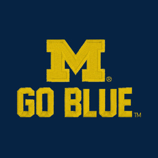 Michigan Spirit Block LC Softstyle Pique Polo - Navy