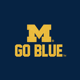 Michigan Go Blue EMB BTB Trim 1/4 Zip - Navy/Maize