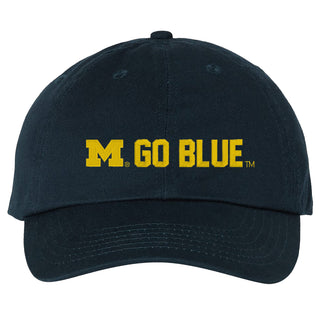 Michigan Spirit Block Dad Hat - Navy