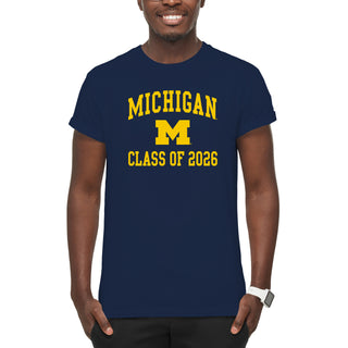 Michigan Arch Logo Class of 2026 T-Shirt - Navy