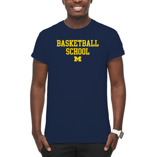 Michigan Basketball School T-Shirt - Navy