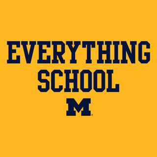 Michigan Everything School Block Hoodie - Gold
