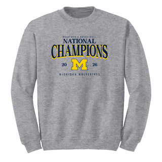 Michigan 2026 Basketball National Champions Graded Crewneck