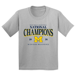Michigan 2026 Basketball National Champions Graded Youth T-Shirt