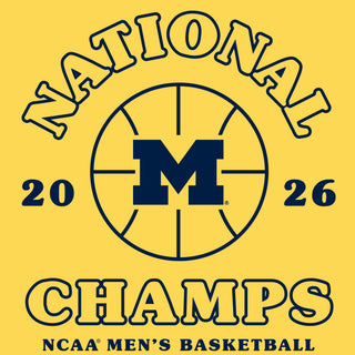 Michigan 2026 Basketball National Champions Retro Shootout Crewneck