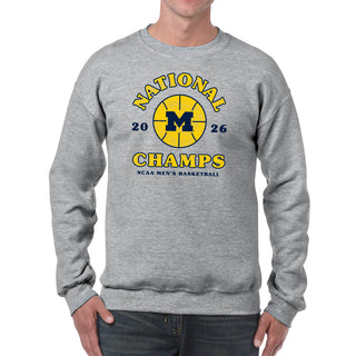 Michigan 2026 Basketball National Champions Retro Shootout Crewneck
