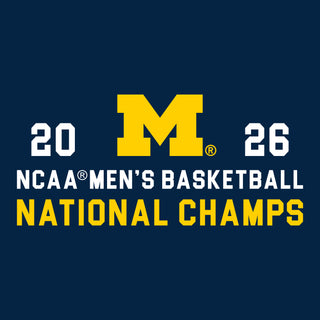 Michigan 2026 Basketball National Champions Simple Path LC Full Zip