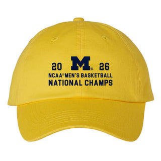 Michigan 2026 Basketball National Champions Simple Path Hat