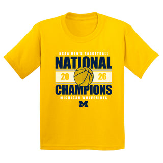 Michigan 2026 Basketball National Champions Enmeshed Youth T-Shirt
