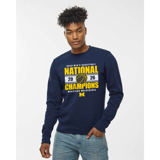Michigan 2026 Basketball National Champions Enmeshed Crewneck