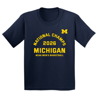 Michigan 2026 Basketball National Champions Blocker Youth T-Shirt