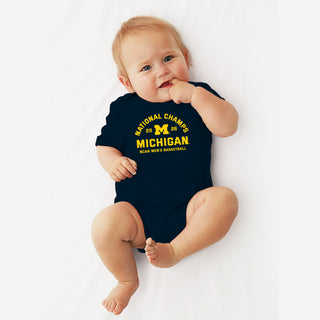 Michigan 2026 Basketball National Champions Blocker Infant Creeper