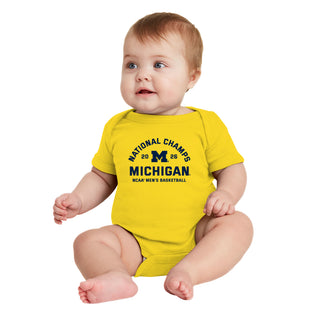 Michigan 2026 Basketball National Champions Blocker Infant Creeper