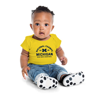 Michigan 2026 Basketball National Champions Blocker Infant Creeper