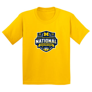 Michigan 2026 Basketball National Champions Logo Youth T-Shirt