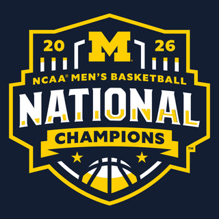 Michigan 2026 Basketball National Champions Logo Youth Hoodie