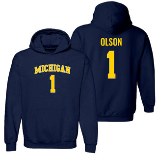 Michigan NIL Olson 1 Hoodie - Navy
