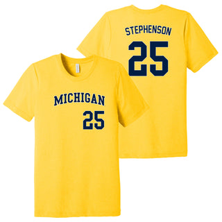Michigan NIL Softball Stephenson 25 Triblend T-Shirt - Yellow Gold