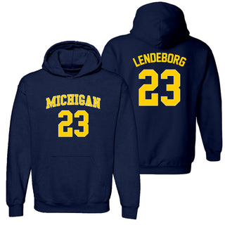 Michigan NIL Basketball Lendeborg 23 Hoodie - Navy