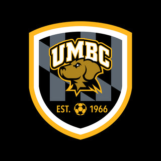 UMBC Retrievers Shield Logo Soccer Hoodie - Black