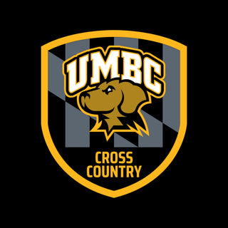 UMBC Retrievers Shield Logo Cross Country T-Shirt - Black
