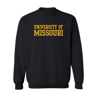 Missouri Tigers Basic Block Crewneck - Black