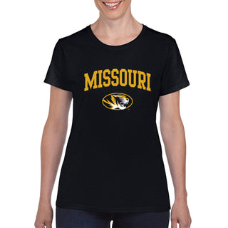 Missouri Tigers Arch Logo Womens T-Shirt - Black