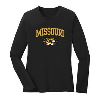 Missouri Tigers Arch Logo Womens Long Sleeve - Black