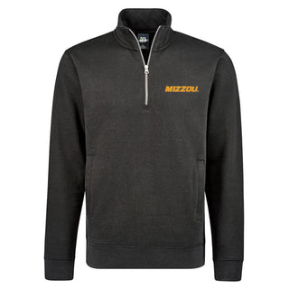 Missouri Tigers Primary Wordmark EMB JA BTB 1/4 Zip - Black