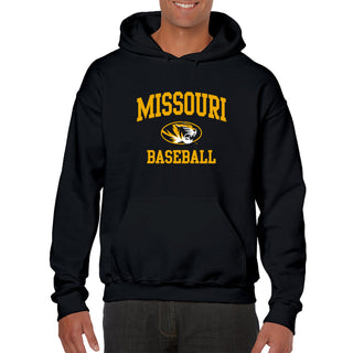 Missouri Tigers Arch Logo Baseball Hoodie - Black