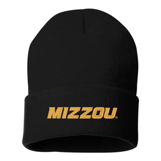 Missouri Tigers Primary Wordmark EMB Cuffed Knit Beanie
