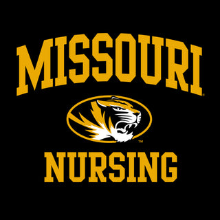 Missouri Tigers Arch Logo Nursing T-Shirt - Black