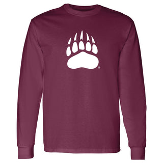 Montana Grizzlies Primary Logo Long Sleeve T-Shirt - Maroon