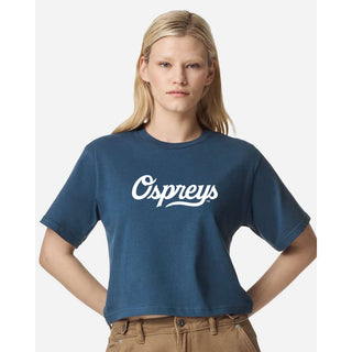 North Florida Script Logo Womens Fine Jersey Mid-Length Boxy Tee