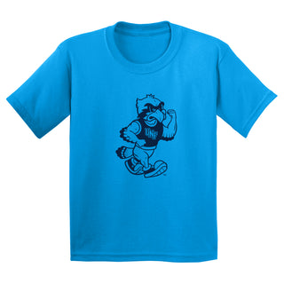 North Florida Fierce Ozzie Mascot Logo Youth T-Shirt - Sapphire