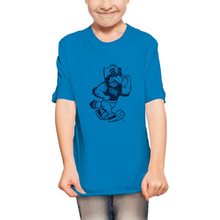 North Florida Friendly Ozzie Mascot Logo Youth T-Shirt - Sapphire